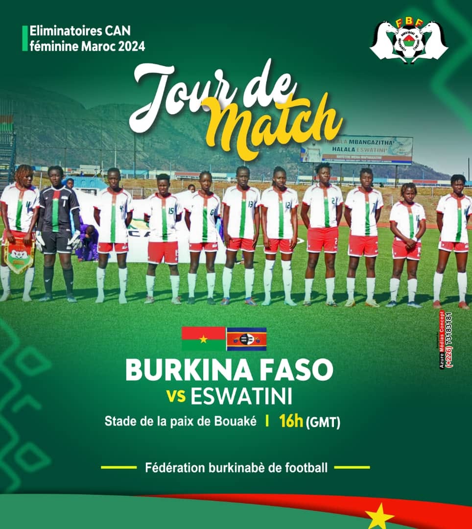 Eliminatoires CAN Feminine Maroc 2024 Jour De Match Burkina Faso Vs   Etalon Dame 